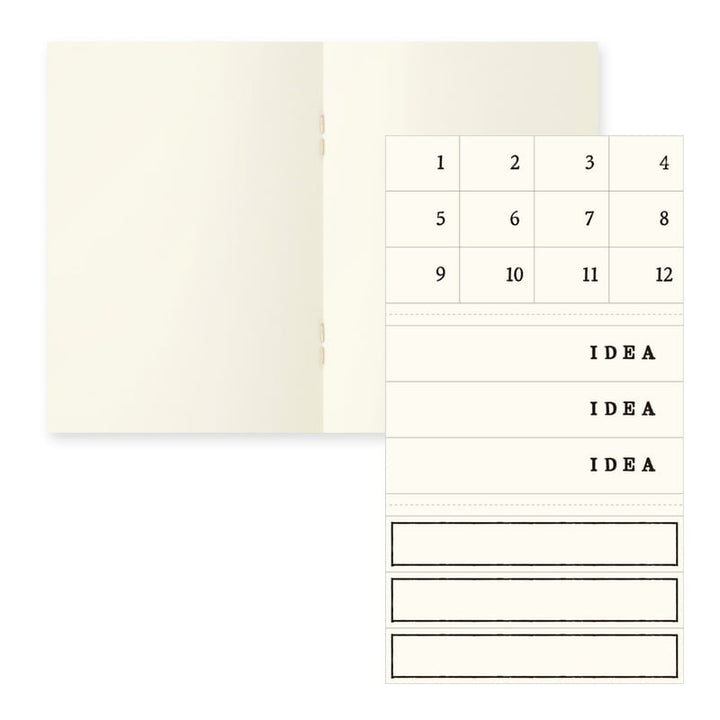 MD Paper | Midori Notizhefte Notizheft DIN A7 | MD Notebook Light Blank (blanko) – 3er Pack bei Nauli and Stories