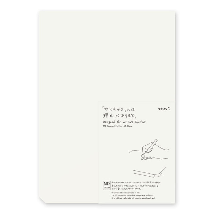 MD Paper | Midori Skizzenbuch MD Paper Pad Cotton A4 Blank bei Nauli and Stories