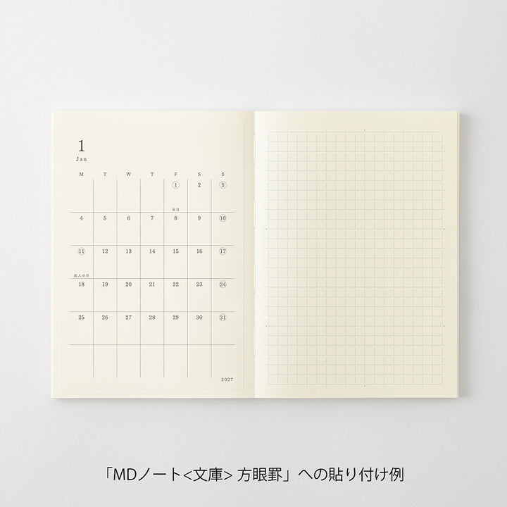 MD Product | Midori Kalender 2027 MD Diary Sticker S bei Nauli and Stories