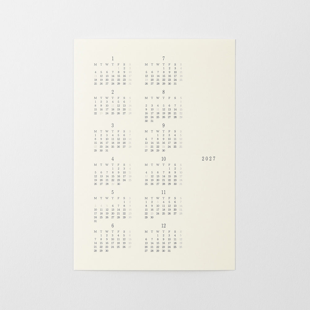MD Product | Midori Kalender 2027 MD Diary Sticker S bei Nauli and Stories