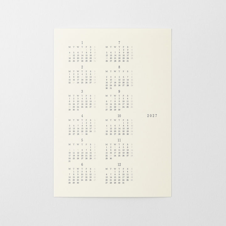 MD Product | Midori Kalender 2027 MD Diary Sticker S bei Nauli and Stories