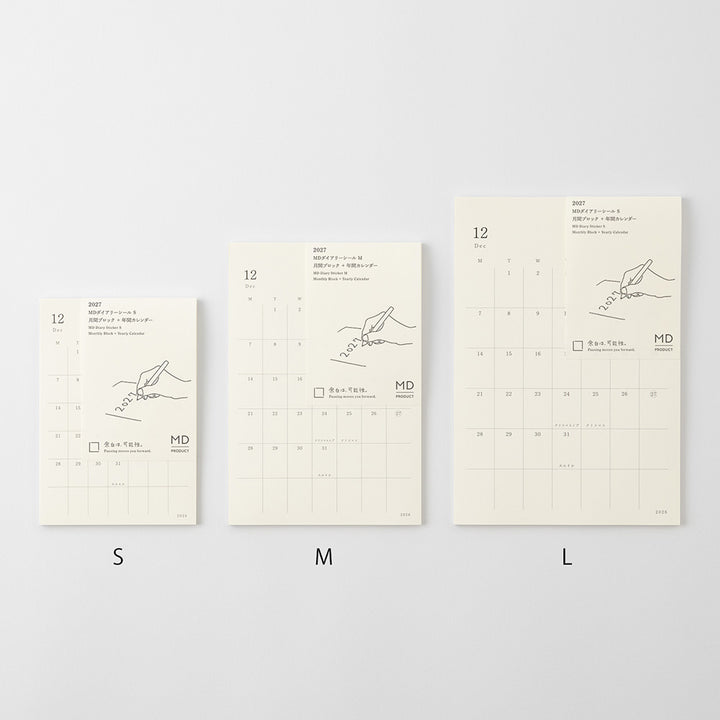MD Product | Midori Kalender 2027 MD Diary Sticker S bei Nauli and Stories