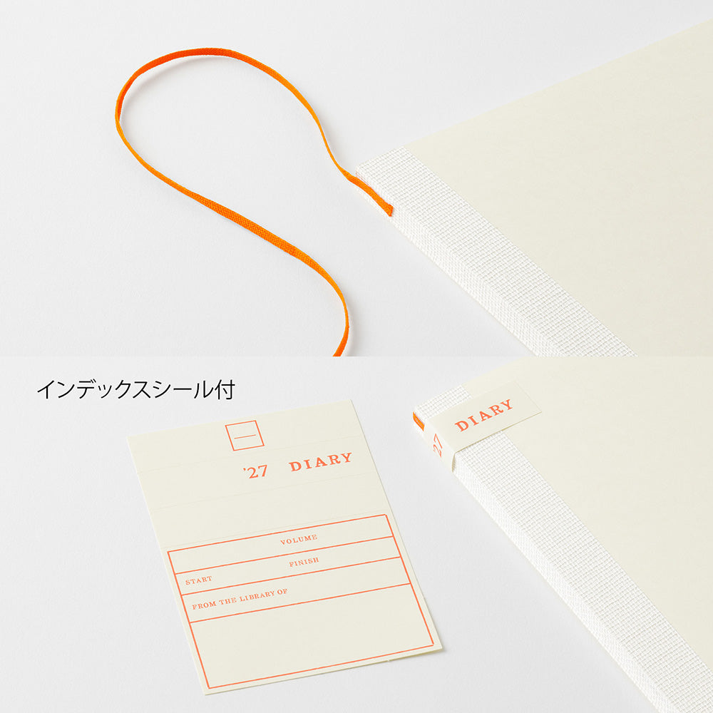MD Product | Midori Monatskalender PRE-ORDER  MD Notebook Diary A5 Thin 2027 bei Nauli and Stories