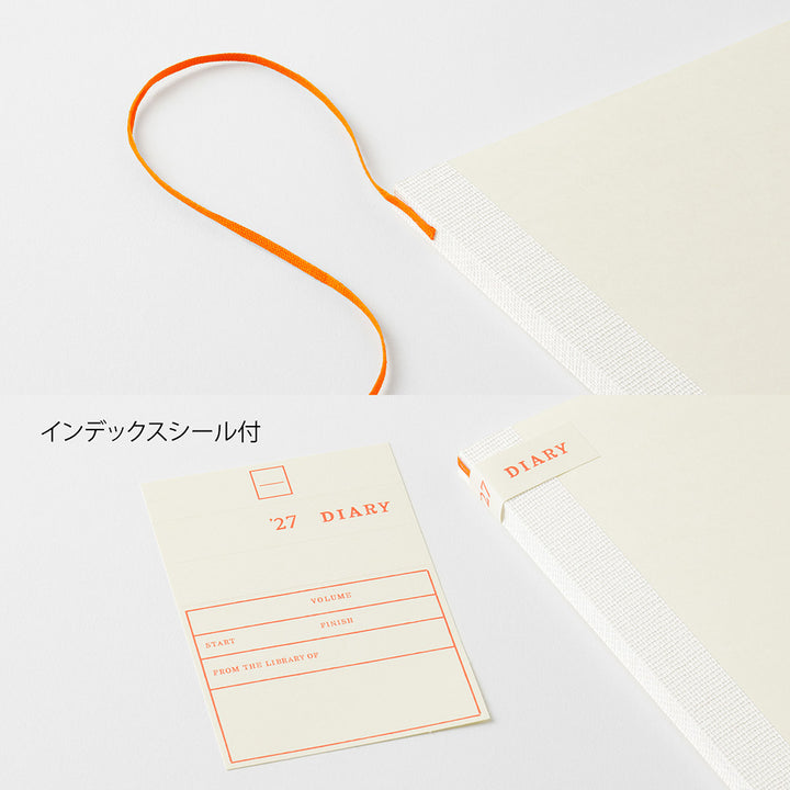 MD Product | Midori Monatskalender PRE-ORDER  MD Notebook Diary A5 Thin 2027 bei Nauli and Stories