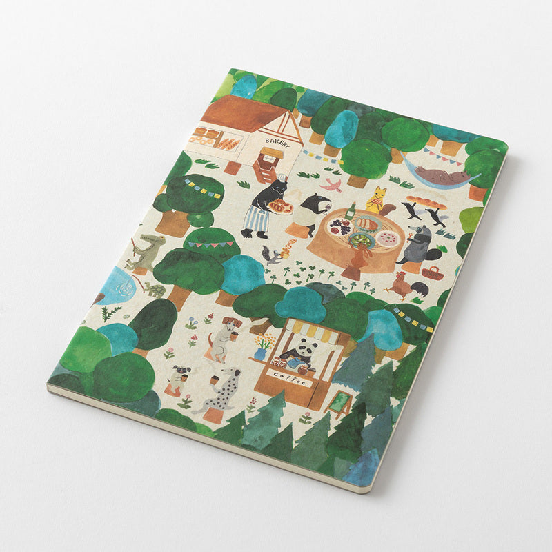 MD Product | Midori Yuru Log Notebook B6 Forest Animals bei Nauli and Stories