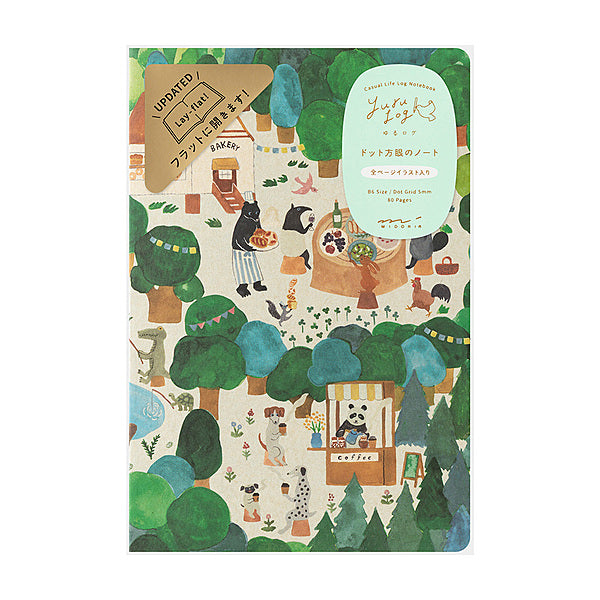 MD Product | Midori Yuru Log Notebook B6 Forest Animals bei Nauli and Stories