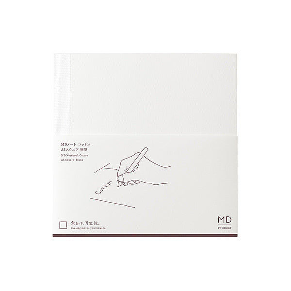 MD Product Notizbuch MD Notebook Cotton A5 Square Blank bei Nauli and Stories