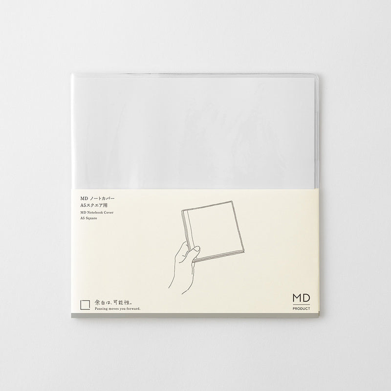 MD Product Notizbuchhülle MD Notebook Cover A5 Square Clear bei Nauli and Stories
