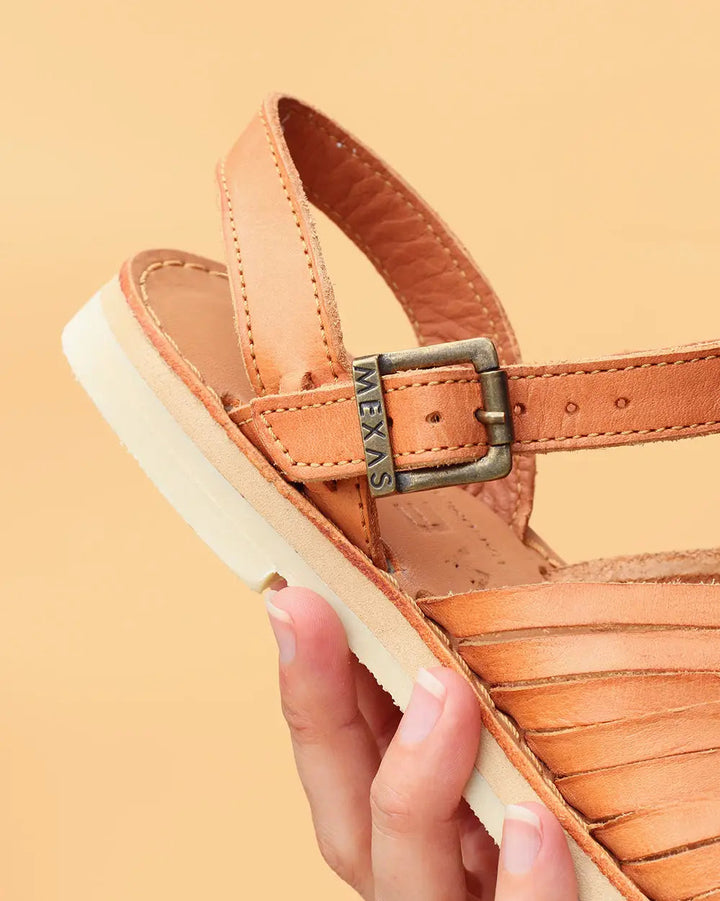 Mexas Schuhe AZTECA - Sandalen aus Leder - naturfarben