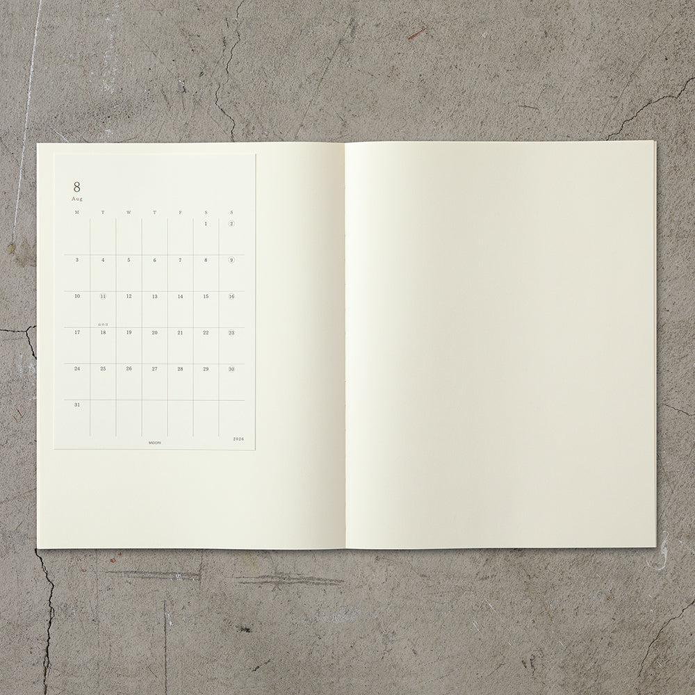 Midori 2026 MD DIary Sticker L bei Nauli and Stories