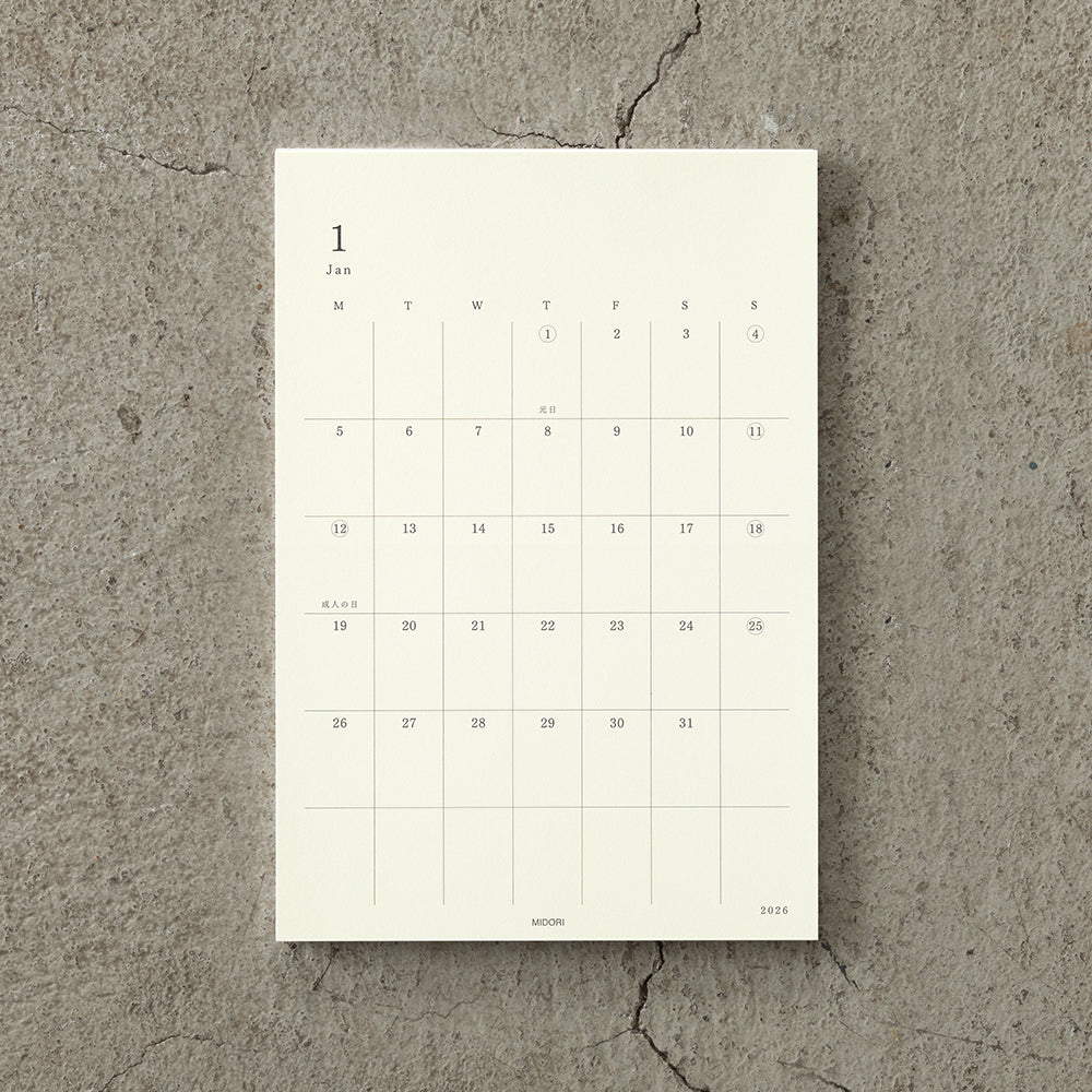 Midori 2026 MD DIary Sticker M bei Nauli and Stories
