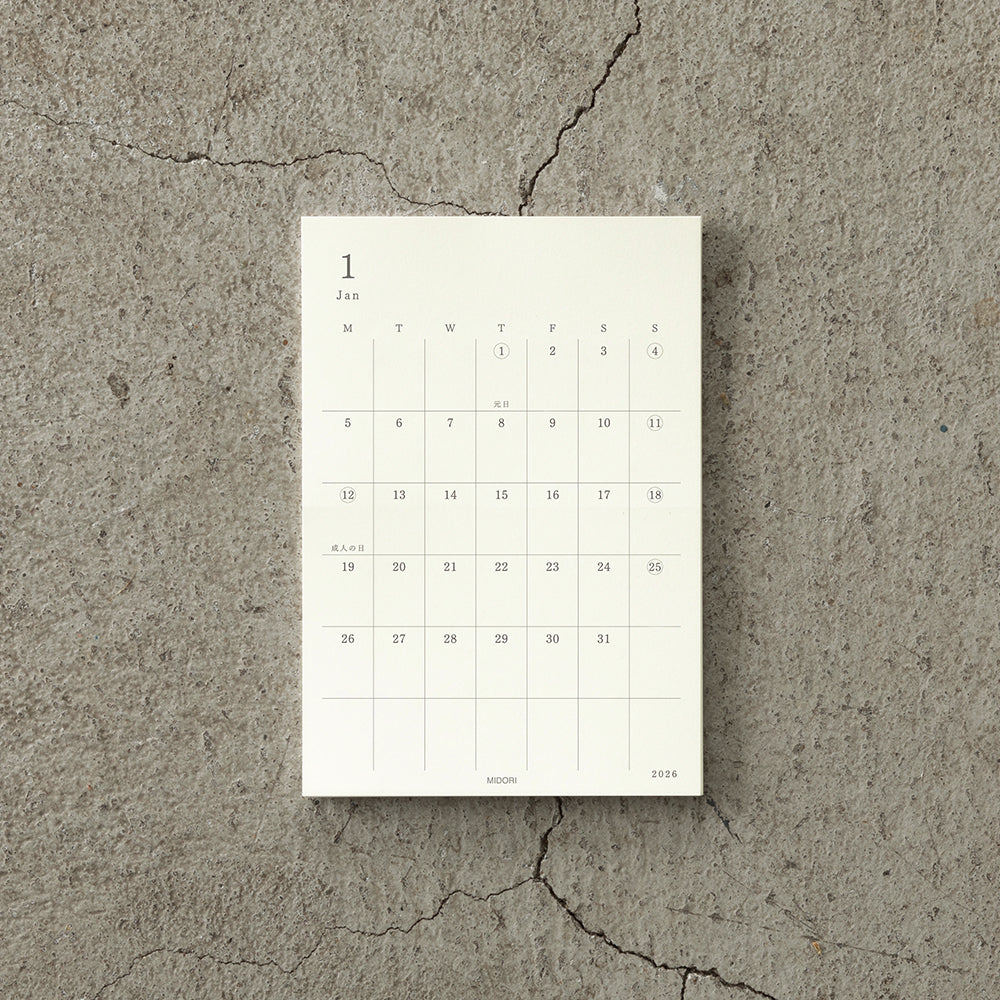 Midori 2026 MD DIary Sticker S bei Nauli and Stories