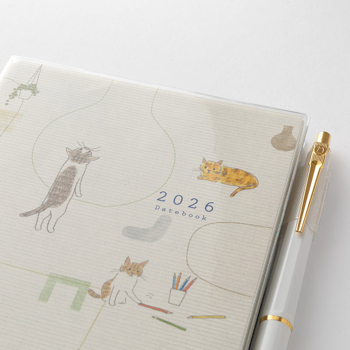 Midori 2026 Pocket Diary B6 Cat bei Nauli and Stories