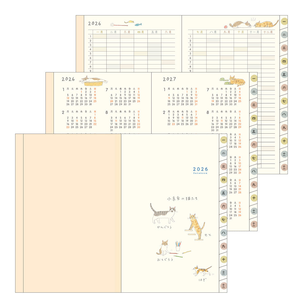 Midori 2026 Pocket Diary Mini Cat bei Nauli and Stories