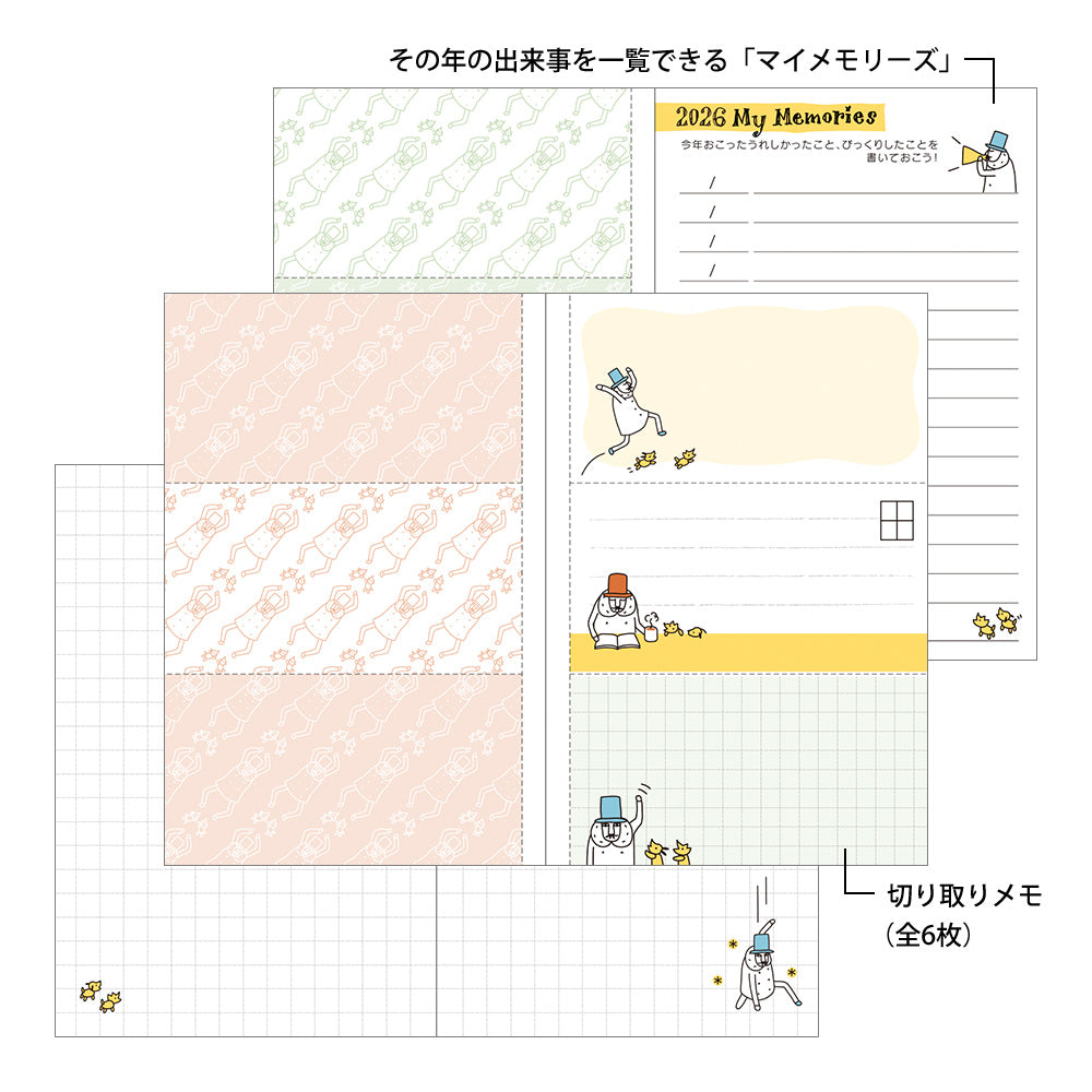 Midori 2026 Pocket Diary Mini Ojisan bei Nauli and Stories
