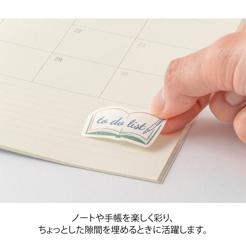 Midori Aufkleber Yuru Log Vol. 3 Roll Sticker List bei Nauli and Stories