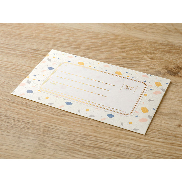 Midori Briefpapier Briefpapier bunt graphisch - 5 Envelopes Type Letter Set Color bei Nauli and Stories