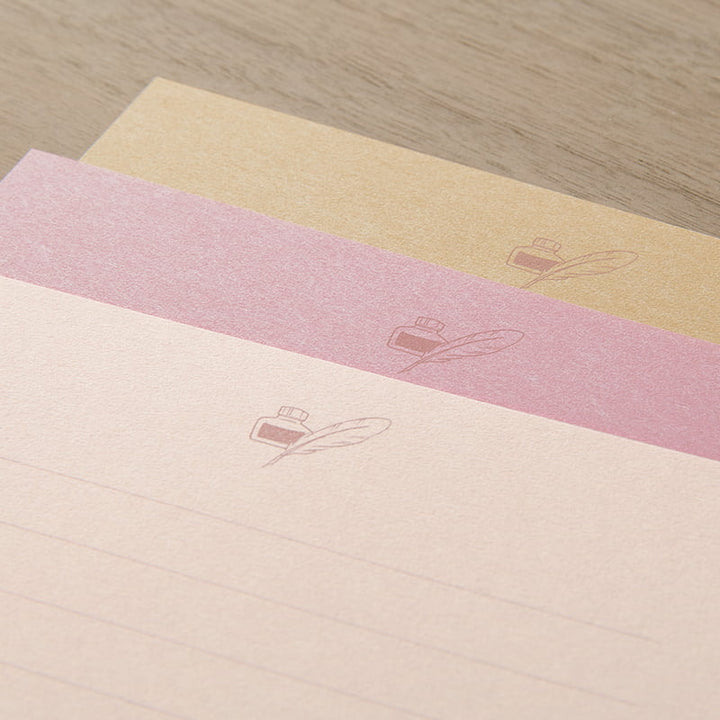 Midori Briefpapier Briefpapier Letterset - Giving a color pink bei Nauli and Stories