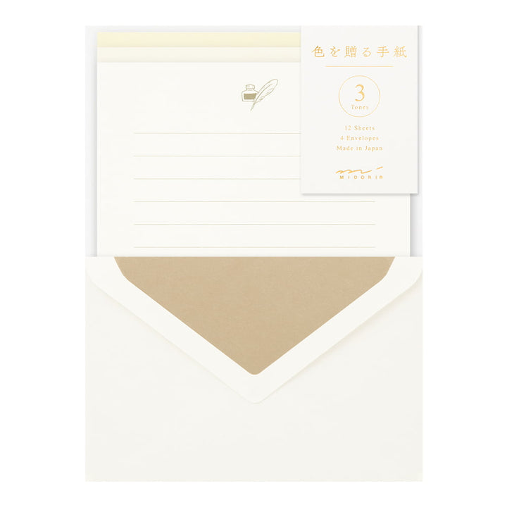 Midori Briefpapier Briefpapier Letterset - Giving a color white