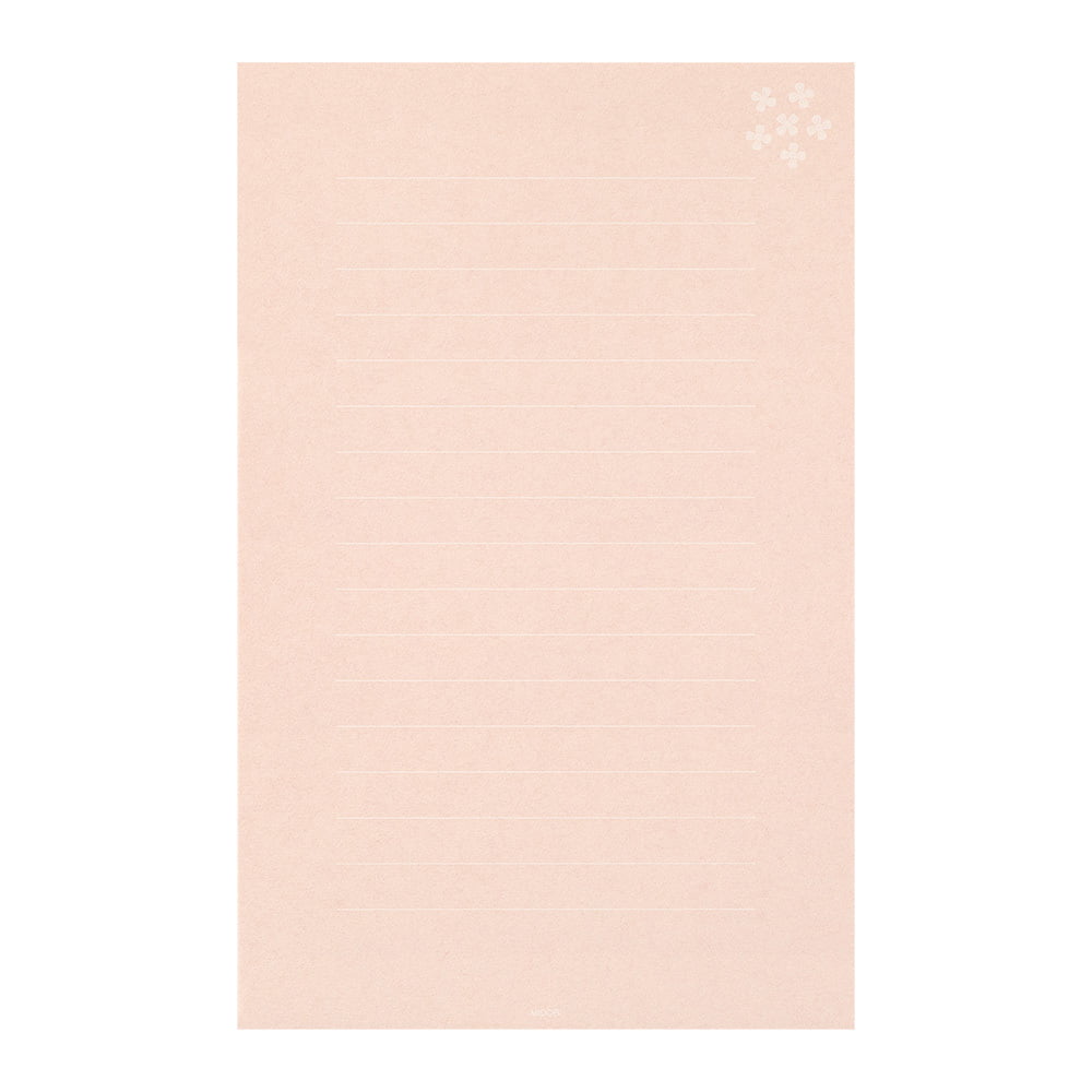 Midori Briefpapier Letterset Watermark Flower bei Nauli and Stories