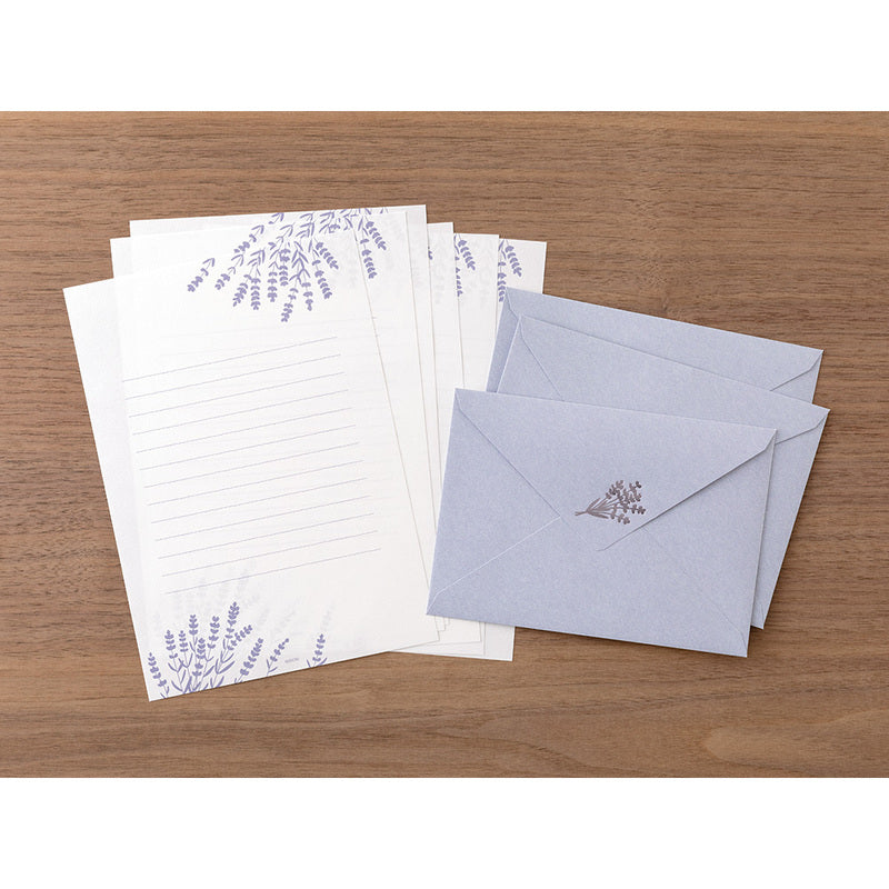 Midori Briefpapier Midori Letter Set Foil Stamped Envelopes – Lavendel bei Nauli and Stories