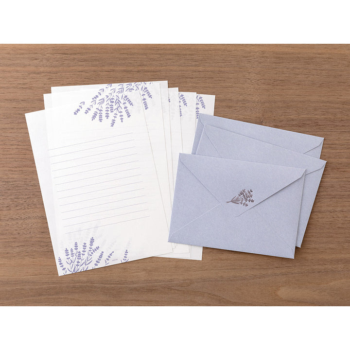 Midori Briefpapier Midori Letter Set Foil Stamped Envelopes – Lavendel bei Nauli and Stories