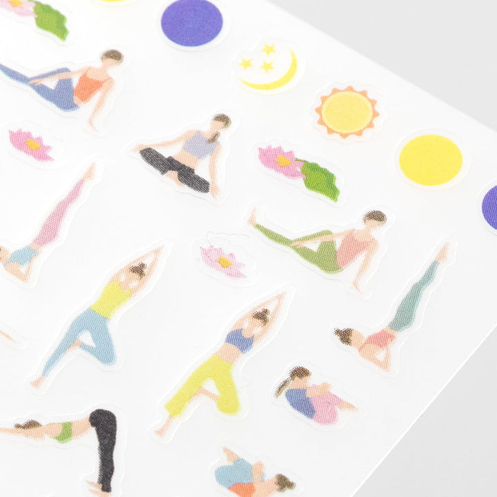 Midori Deko-Aufkleber Achievement Yoga Diary Sticker