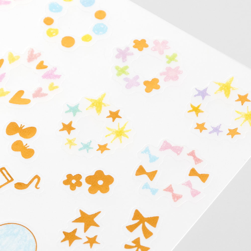 Midori Deko-Aufkleber Diary Sticker Date Twinkling Pastel