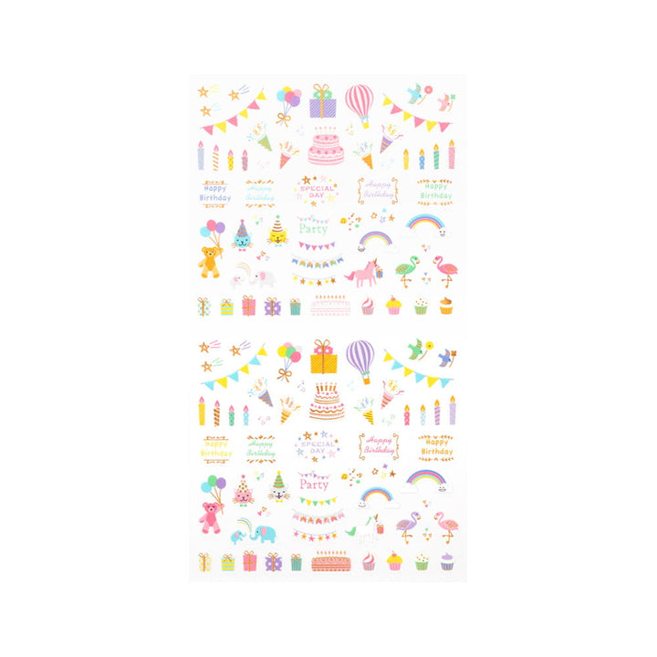 Midori Deko-Aufkleber Sticker Anniversary Birthday