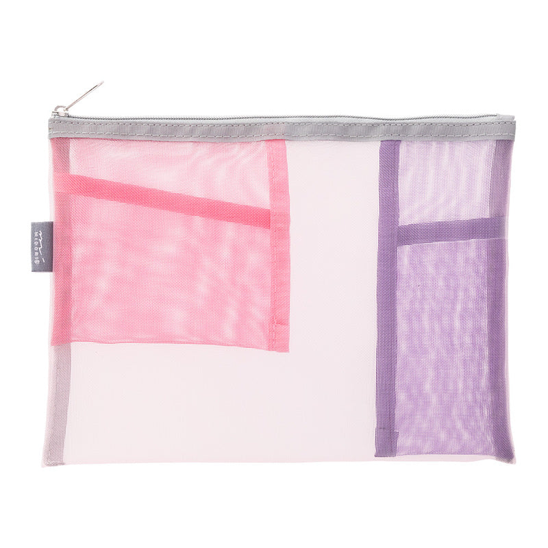 Midori Federmäppchen Pen & Tool Pouch – Mesh Pink bei Nauli and Stories