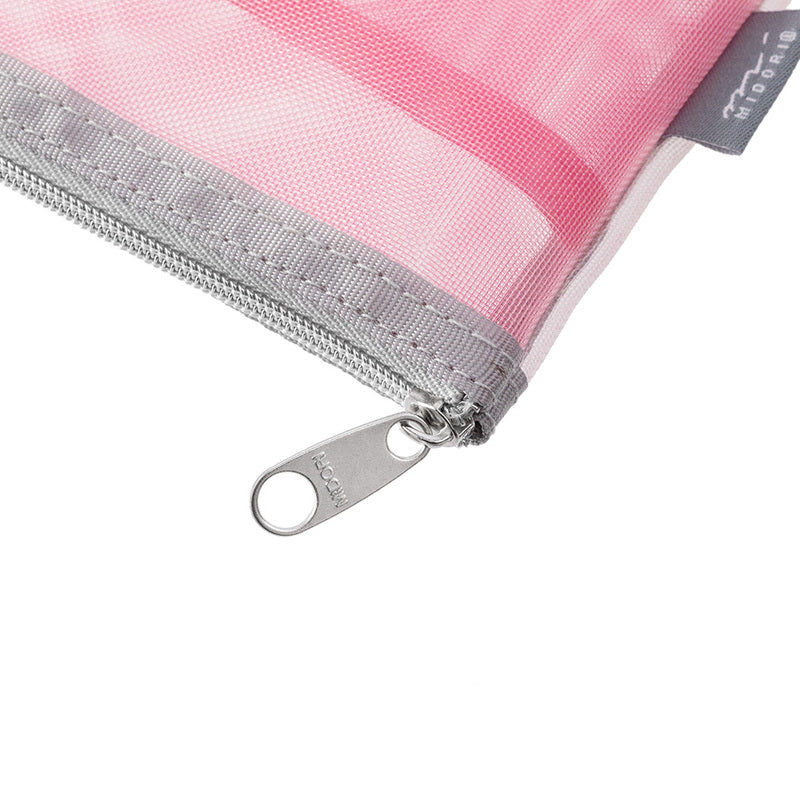 Midori Federmäppchen Pen & Tool Pouch – Mesh Pink bei Nauli and Stories
