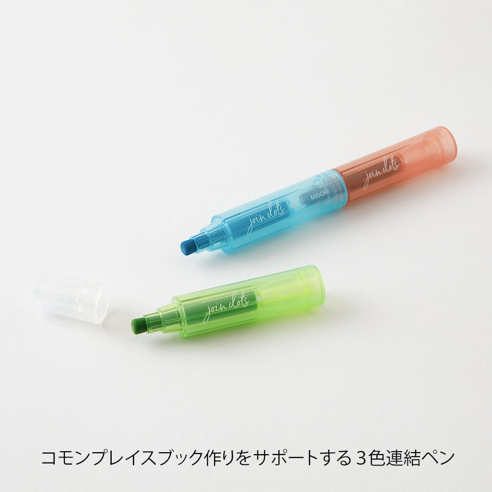 Midori Filzstifte Connecting Pen Join Dots Bright