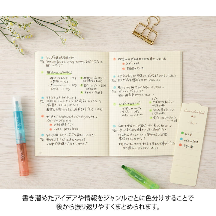 Midori Filzstifte Connecting Pen Join Dots Bright