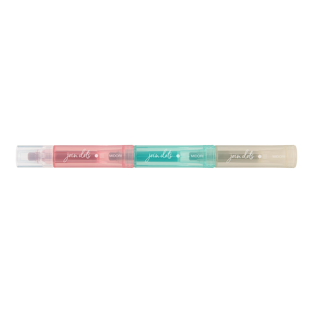 Midori Filzstifte Connecting Pen Join Dots Milky