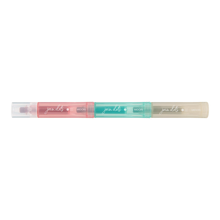 Midori Filzstifte Connecting Pen Join Dots Milky