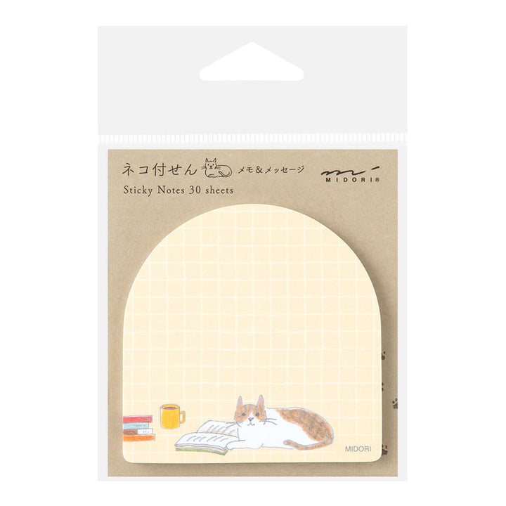 Midori Haftnotitzzettel Sticky Notes Book and Cat