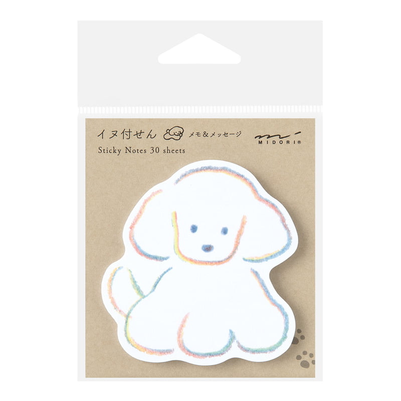 Midori Haftnotizzettel Sticky Notes Die-Cut Dog