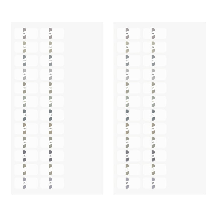 Midori Index Label S Chiratto Numbers Gray bei Nauli and Stories