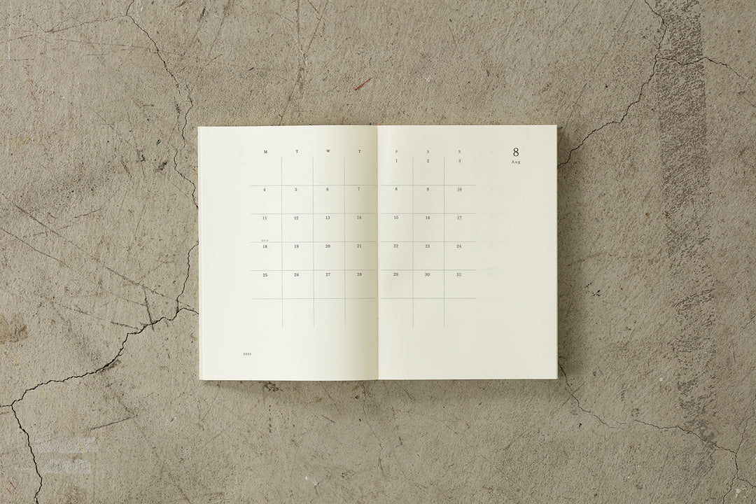 Midori Kalender MD Notebook Diary A5 2025