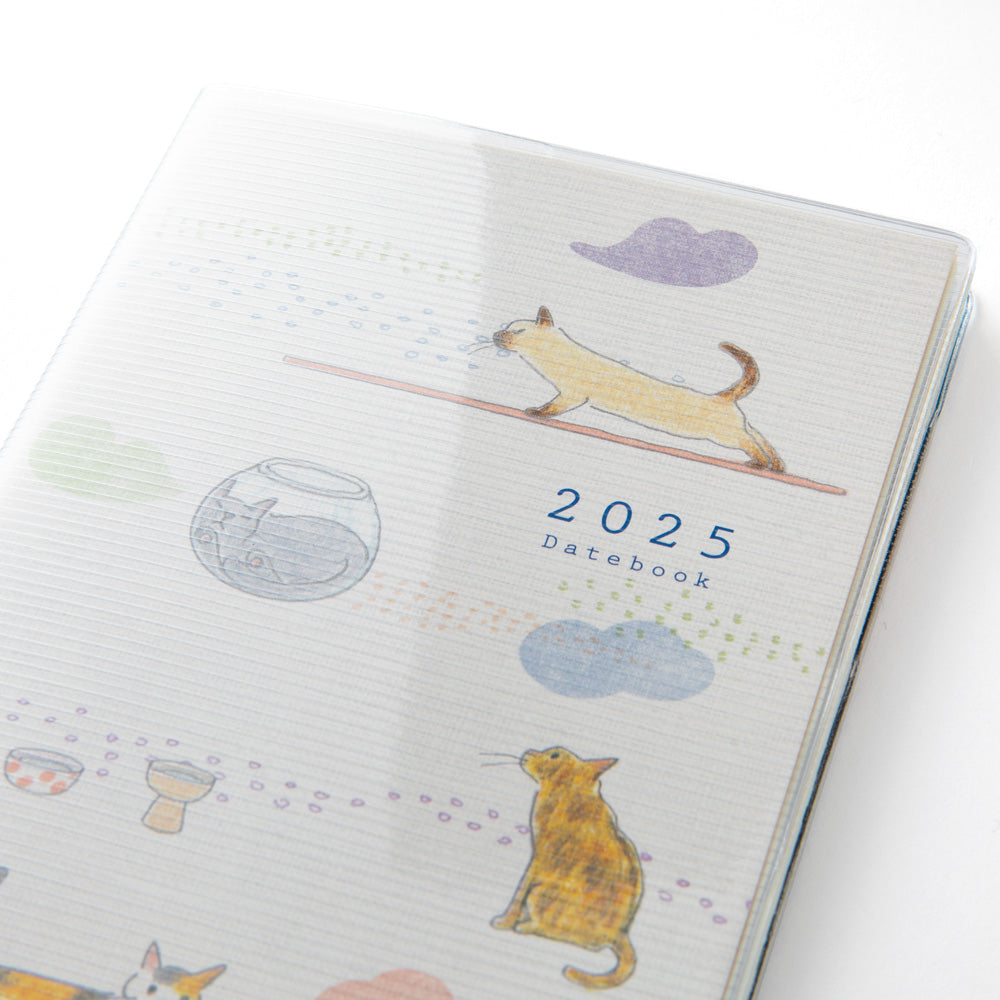 Midori Kalender Pocket Diary B6 Cat 2025