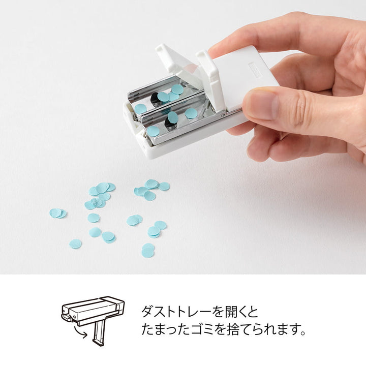 Midori Locher XS Stationery Compact Punch White | Reiselocher bei Nauli and Stories