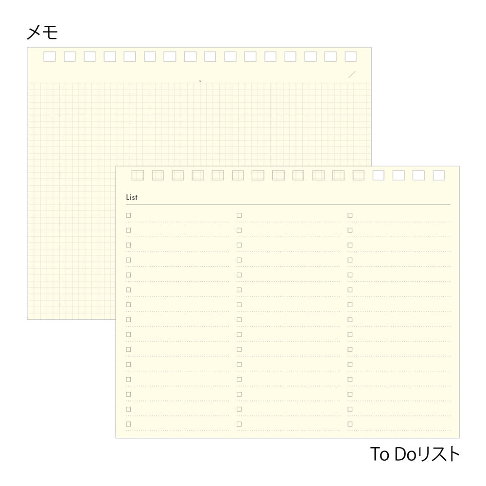 Midori Monatskalender 2027 Plus Stand Diary B6 Variant Navy | Monatskalender bei Nauli and Stories