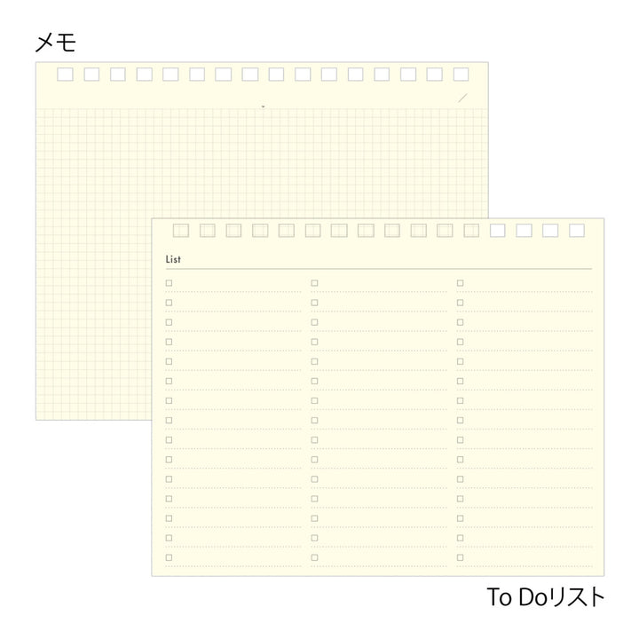Midori Monatskalender 2027 Plus Stand Diary B6 Variant Navy | Monatskalender bei Nauli and Stories