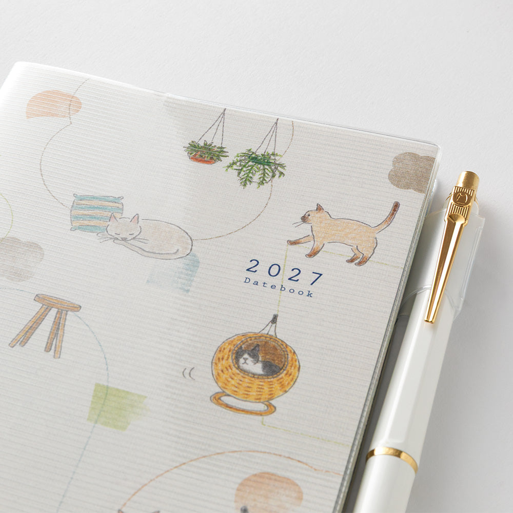 Midori Monatskalender 2027 Pocket Diary A6 Cat | Kalender bei Nauli and Stories