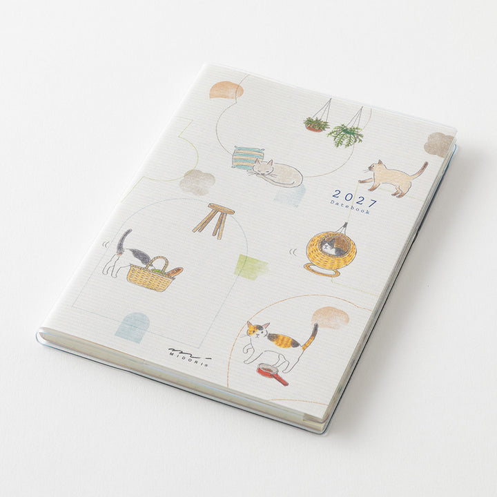 Midori Monatskalender 2027 Pocket Diary A6 Cat | Kalender bei Nauli and Stories