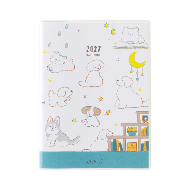 Midori Monatskalender 2027 Pocket Diary A6 Dog | Kalender bei Nauli and Stories