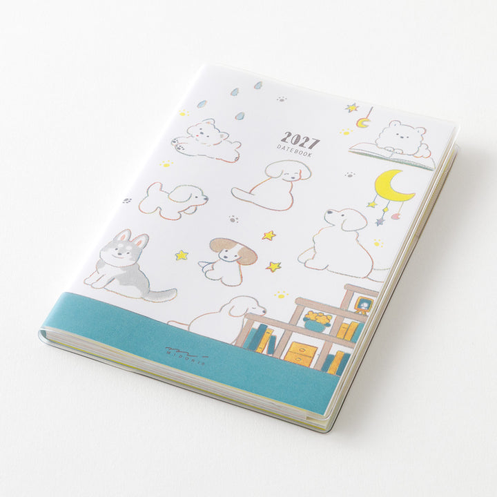 Midori Monatskalender 2027 Pocket Diary A6 Dog | Kalender bei Nauli and Stories