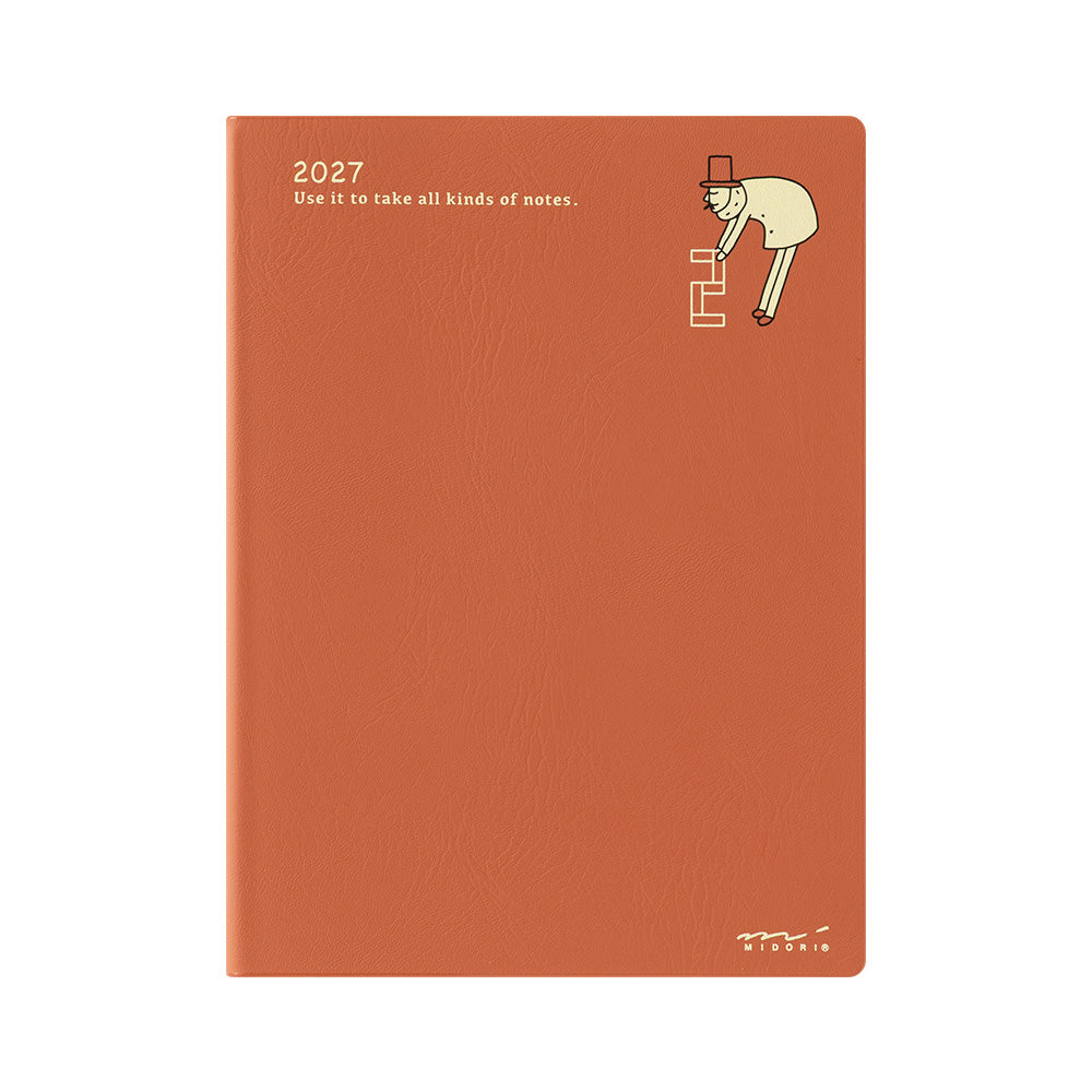 Midori Monatskalender 2027 Pocket Diary A6 Monthly Ojisan | Kalender bei Nauli and Stories