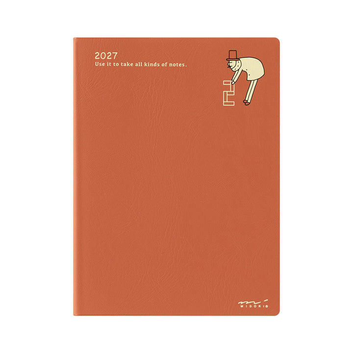 Midori Monatskalender 2027 Pocket Diary A6 Monthly Ojisan | Kalender bei Nauli and Stories