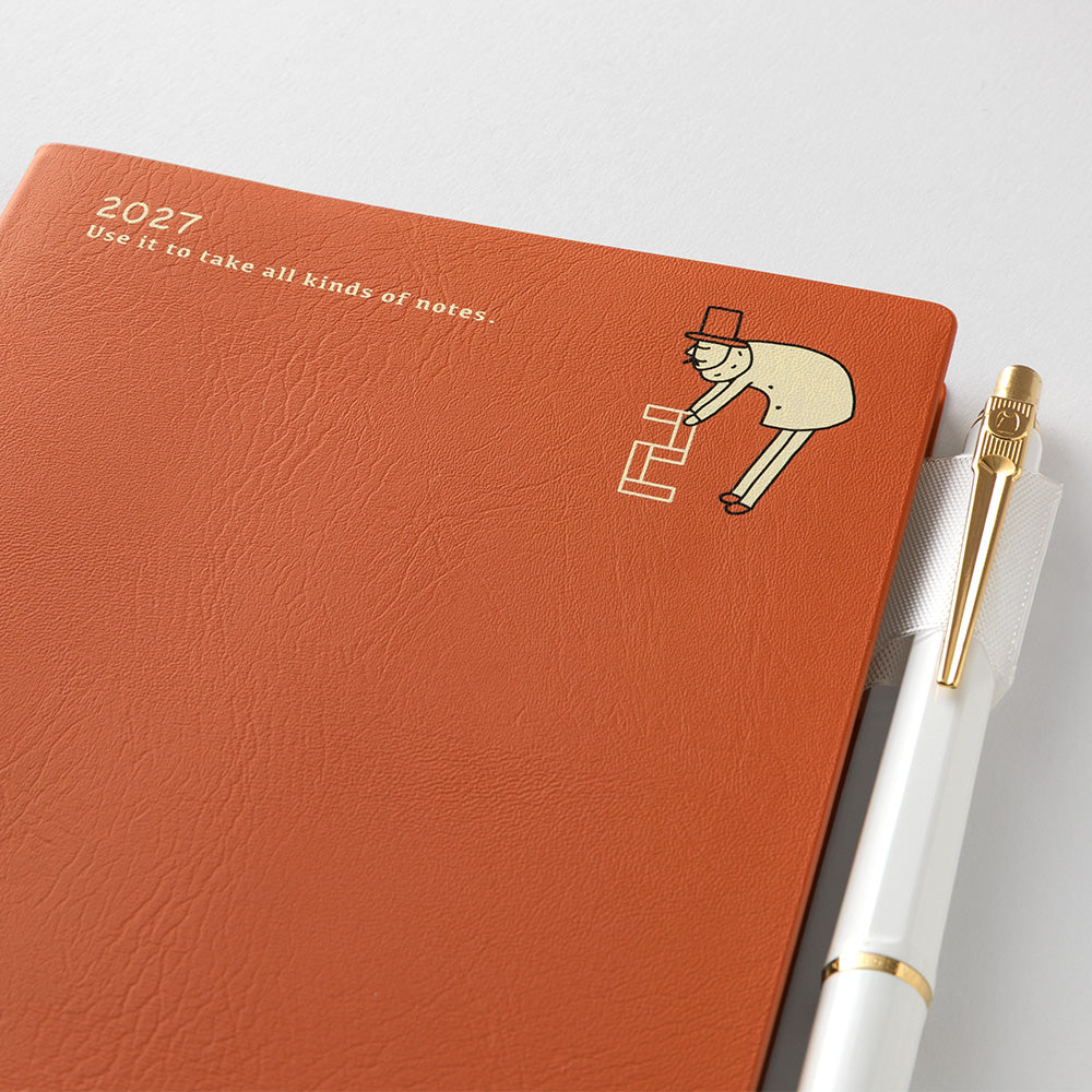 Midori Monatskalender 2027 Pocket Diary A6 Monthly Ojisan | Kalender bei Nauli and Stories